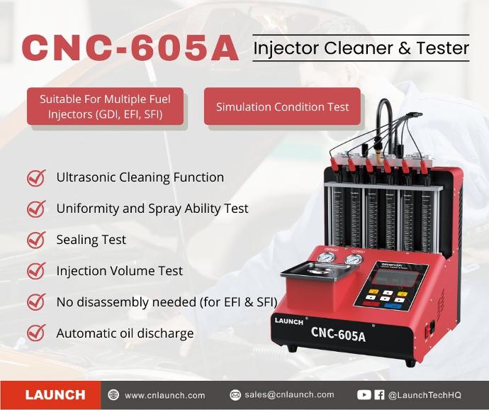 CNC606A LAUNCH LAVADOR Y PROBADOR DE INYECTORES COLOMBIA