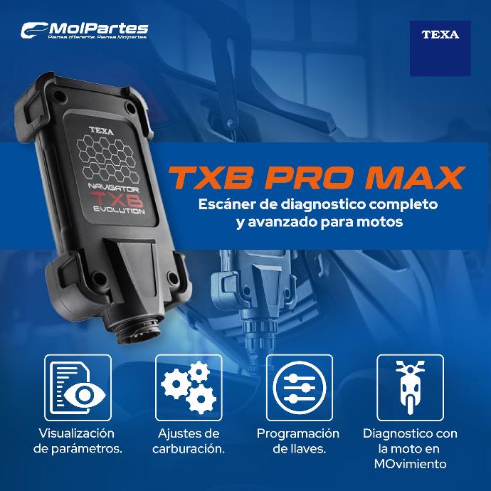 TXB PRO MAX ESCÁNER DE DIAGNÓSTICO PARA MOTOS  