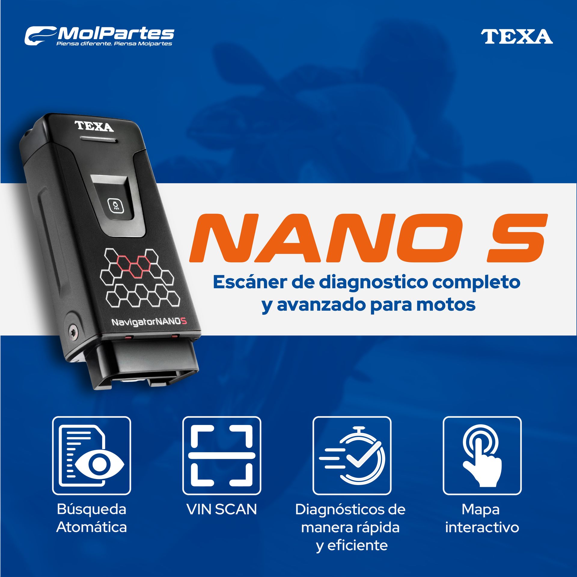 NAVIGATOR NANO S ESCÁNER DE DIAGNÓSTICO 