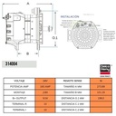 ALTERNADOR 40SI 24V 160AMP