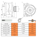 ALTERNADOR TOYOTA RAV 4 RUNNER 4.0 02-09 TACOMA 04-05 TUNDRA 4.0 04-06 12V 100AMP 7PK 104210-4230 104210-4920 9664219-423 9664219-492