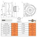 ALTERNADOR HYUNDAI IX20 1.4 I30 1.4 VELOSTER 1.6 KIA RIO 1.6 CARENS 1.6 SOUL 1.6 RIO 1.4 12V 110AMP 3PINES T:VALEO 37300-2B750 2610128