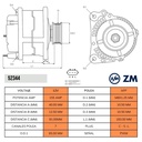 ALTERNADOR NISSAN FRONTIER NAVARRA 2.5 DIESEL 12V 130AMP 80MM 2PINES P: 7PK T:MITSUBISHI V:INT