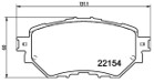 [98355045391] PASTILLA DE FRENO DEL 8987-D1759 MAZDA 3 SKYACTIV 14-17