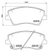 [98355048811] PASTILLA DE FRENO DEL 9143-D1912 HYUNDAI ELANTRA 05-, HYUNDAI IONIQ 16-, KIA NIRO 16