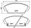 [98355045381] PASTILLA DE FRENO DEL 8952-D1728 MAZDA 3 13-18 MAZDA CX-30 SKYACTIV 19- MAZDA CX-3 15-18