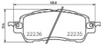 [98355045661] PASTILLA DE FRENO DEL 9081-D1852 MAZDA 2 SKYACTIV HB 14-18