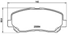[98355045541] PASTILLA DE FRENO DEL 8836-D1623 MAZDA CX-5 13-18
