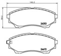 [98355048571] PASTILLA DE FRENO DEL 8784-D1574 FORD RANGER 99-06, MAZDA BT-50 06-15