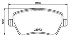 [98355045111] PASTILLA DE FRENO DEL 8553-D1435 RENAULT DUSTER 10-, RENAULT LOGAN 07-, NISSAN MARCH III 03-10, NISSAN MICRA C+C 05-, NISSAN MICRA III 03-10, NISSAN NOTE 06-, RENAULT CLIO III 05-