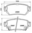 [98355048971] PASTILLA DE FRENO TRAS 9190-D1965 NISSAN QASHQAI 13-16 NISSAN X-TRAIL 13-16