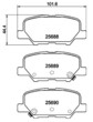 [98355048341] PASTILLA DE FRENO TRAS 8908-D1679 MAZDA 3 14-16 MAZDA 6 12-16 MAZDA CX-3 17-18 MITSUBISHI ASX 09- MITSUBISHI OUTLANDER 12-19 PEUGEOT 4008 12- CITROEN C4 12
