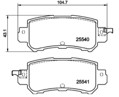 [98355048781] PASTILLA DE FRENO TRAS 8837-D1624 MAZDA CX-3 15-18 MAZDA CX-5 11-17