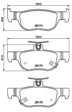 [98355049471] PASTILLA DE FRENO TRAS 9459-D2219 MAZDA 3 18-, CX-30 19-, MX-30 20-