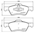 [98355045281] PASTILLA DE FRENO DEL 7950-D1047 FORD ESCAPE 05-, FORD ESCAPE HYBRID 11-12, MAZDA TRIBUTE 00-