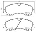 [98355048461] PASTILLA DE FRENO DEL 8906-D1736 NISSAN X-TRAIL 15-19 NISSAN ROGUE 14-15 RENAULT KOLEOS 16-19