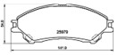 [98355048681] PASTILLA DE FRENO DEL 9331-D2096 SUZUKI S-CROSS 22- SX 4 13- SUZUKI SX4 S-CROSS 13- VITARA 15