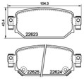 [98355048751] PASTILLA DE FRENO TRAS 9271-D2042 MAZDA 3 SKYACTIV 13-18