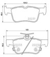 [98355048911] PASTILLA DE FRENO TRAS 8893-D1833 FORD ESCAPE 17-, FORD FUSION 16-17, FORD FOCUS 18-19, FORD EDGE 06-15