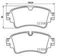 [98355049131] PASTILLA DE FRENO TRAS 9126-D1898 VW VOLKSWAGEN AUDI A4 15-, A5 16-, A6 18-, AUDI A8 09-18, Q5 16-, Q5L 18-, AUDI Q7 15- / VW TOUAREG 17-