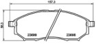 [98355049531] PASTILLA DE FRENO DEL/TRAS 8221-D888 NISSAN MURANO 05-16 NISSAN PATHFINDER 08-12 NISSAN FRONTIER NP300 05-10 NISSAN QASHQAI 07-13 RENAULT KOLEOS 09-16