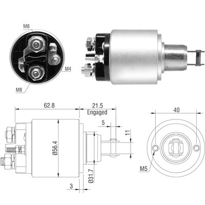[02ZM-1579] AUTOMATICO LADA 12V DEUTZ 3 HUECOS 12V