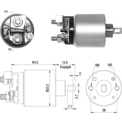 AUTOMATICO NISSAN SENTRA FRONTIER VERSA KICKS TIIDA XTRAIL 12V BENDIX 1762 S114-954B 23300 EB71B