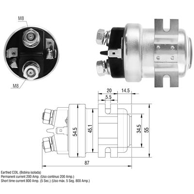 AUTOMATICO FORD TODOS METALICO 12V