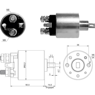 [02ZM-4719] AUTOMATICO CHEVROLET DMAX 2.70 12V TIPO HITACHI NISSAN XTRAIL