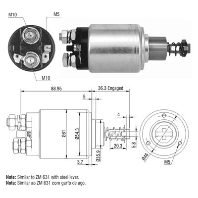 [02ZM-531] AUTOMATICO MERCEDES BENZ MB TIPO BOSCH 12V
