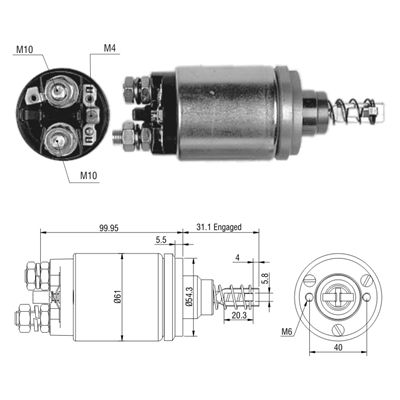 AUTOMATICO MERCEDES BENZ MB VOLVO 2 HUECOS 12V TIPO BOSCH