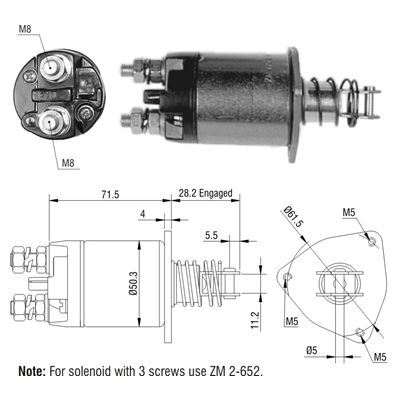 AUTOMATICO FIAT POLSKI = ZM 650 TAPA REDONDA