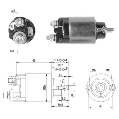 [02ZM-705] AUTOMATICO CARROS CHINOS 12V NIPONDENSO