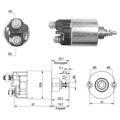 AUTOMATICO BMW MB 12V CONTRARIO ZM-708