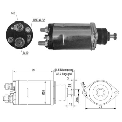 AUTOMATICO 28MT FORD 7000 12V