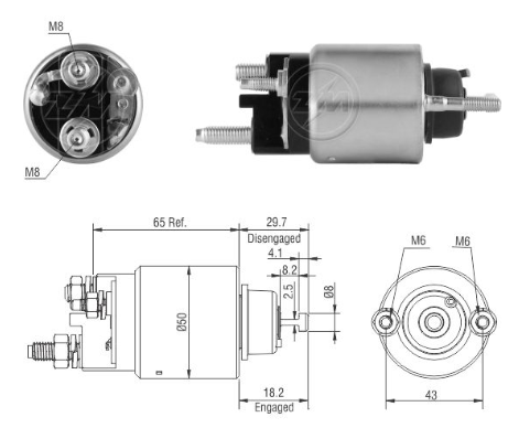[02ZM-8708] AUTOMATICO FORD E150 E250 E350 F150 F250 F350 F450 F53 TRUCK F550 F59 TRUCK EXPEDITION 12V