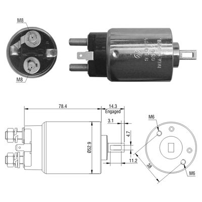 [02ZM-980] AUTOMATICO CHEVROLET NKR NPR 12V