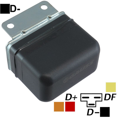 [07GA001] REGULADOR FIAT MB MERCEDES BENZ 12 55 EXTERNO DE PLATINO DINAMO D+ D- DF TIPO BOSCH (GA1374)