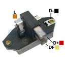 REGULADOR CHEVROLET CHEVETTE MONZA LUV 12 55 CON ESCOBILLAS TIPO BOSCH (GA1275-GA1277)