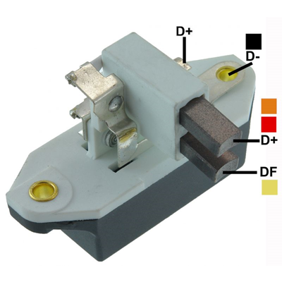 [07GA028] REGULADOR CHEVROLET CHEVETTE MONZA LUV 12 95 CON ESCOBILLAS TIPO BOSCH (GA1277-GA1638-GA1651)