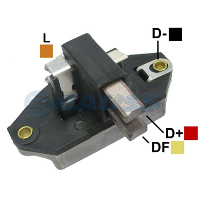 [07GA034] REGULADOR TRACTOR CASE JOHN DEERE MASSEY FERGUSON 12 55 CON ESCOBILLAS TIPO BOSCH (GA1275-GA1277-GA1541)