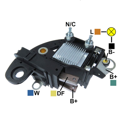 [07GA115] REGULADOR TOYOTA COROLLA 1.41.6 1999>2010 12 CON ESCOBILLAS TIPO MAGNETI MARELLI