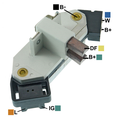 [07GA118] REGULADOR FIAT TEMPRA RENAULT 12 90 CON ESCOBILLAS 4 TIPO MAGNETI MARELLI