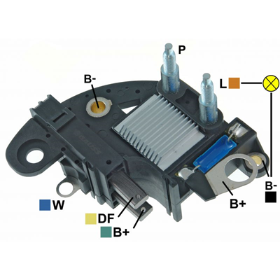 [07GA122] REGULADOR FORD FIESTA MV LAND ROVER 12 2 TORNILLOS TIPO MAGNETI MARELLI (GA1301)