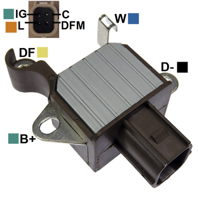 [07GA138] REGULADOR HONDA FIT 2.4 03-17 12 TIPO DENSO