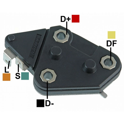 [07GA203] REGULADOR CHEVROLET MONZA 12 65 CURVO 2 TIPO DELCO