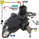 REGULADOR AUDI A3 2.0L VW VOLKSWAGEN BEETLE 2.0 JETTA 2.0 PASSAT TIGUAN 2.0 TSI MB MERCEDES BENZ CLK320 3200 12V DFM F00M144153 F00M145333 139925 (GA1447