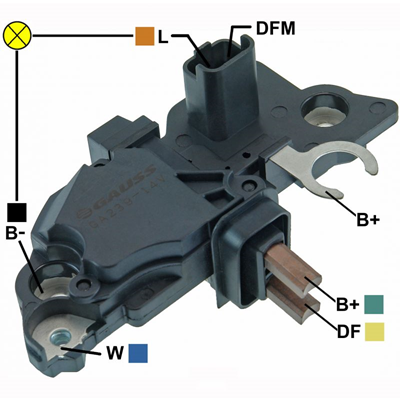 REGULADOR RENAULT CLIO II KANGOO LAGUNA LOGAN MEGANE SANDERO STEPWAY SCENIC SYMBOL 12V 3P FR-L 7701048230 F00M144111 F00MA45234 230624