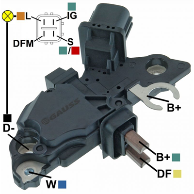 [07GA265] ﻿REGULADOR TOYOTA HILUX MN SW4 12 4 L-IG-DFM-S TIPO BOSCH (GA1425-GA1438) F00M145873﻿