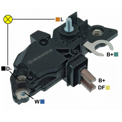 [07GA282] REGULADOR CHEVROLET ASTRA CORSA ZAFIRA SPRINTER 413 FIAT PALIO STRADA 12V TORNILLO TIPO BOSCH (GA1421-GA1424-GA1425) F000RS0102